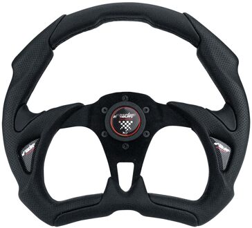 Sportstuur X5 Poly Pelle 350mm - Zwart