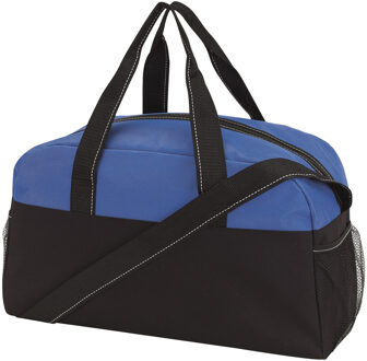 Sporttas model Fitness Master - 45 x 19 x 26 cm - blauw/zwart - Reistas (volwassen)