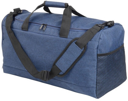 Sporttas/weekendtas met schoenenvak - blauw - 54 x 31 x 26 cm - 40 liter - Reistassen