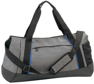 Sporttas/weekendtas Oslo - 45 liter - grijs/zwart/blauw - 52 x 31 x 29 cm - Reistas Multi