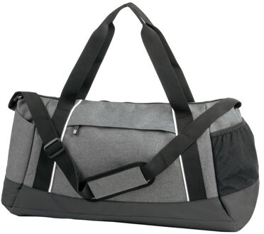 Sporttas/weekendtas Oslo - 45 liter - grijs/zwart/wit - 52 x 31 x 29 cm - Reistas
