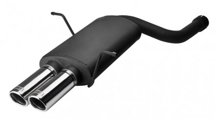Sportuitlaat BMW E46 6-Cilinder Sedan/Coupe/Touring 320i 110kW/323i 125kW/328i 142kW 1998-2005 (met 1 aansluitpijp) 2x 70mm
