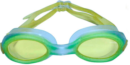 SportX Anti chloor zwembril fluorescerend groen voor kinderen - Zwembrillen Multikleur