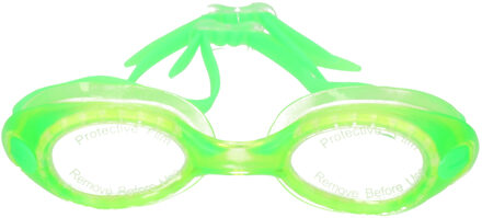SportX Anti chloor zwembril fluorescerend groen voor kinderen