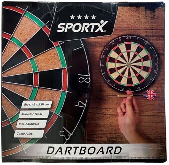 SportX Dartbord 45 cm Sisal Multikleur