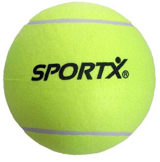 SportX Jumbo Tennisbal - 4x - XXL - geel - 22 cm - buiten spelen - speelgoed