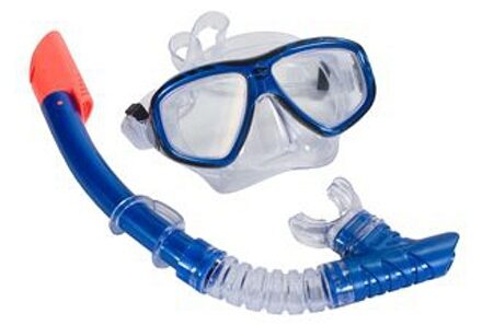 SportX Snorkel set blauw voor volwassenen - Snorkelsets