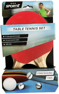 SportX Tafeltennisset met 3 Tafeltennisballen (3 ster)