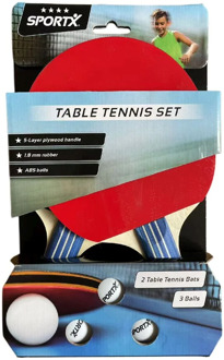 SportX Tafeltennisset met 3 Tafeltennisballen (4 ster)
