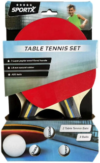 SportX Tafeltennisset met 3 Tafeltennisballen (5 ster)