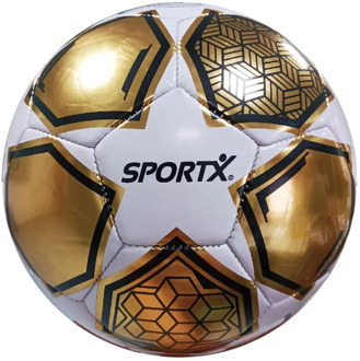 SportX Voetbal Gold White Star Metallic