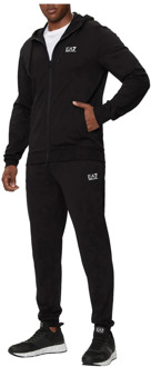 Sporty Core Identity Hooded Jogger Pak Emporio Armani EA7 , Black , Heren - Xl,L,M,S