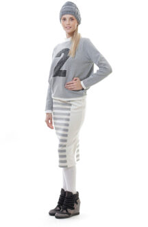 Sporty Sweatshirt in Grey Grijs