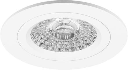 Spot Armatuur GU10 - Pragmi Pulse Pro - GU10 Inbouwspot - Rond - Mat Wit - Aluminium - Ø78mm