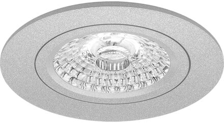 Spot Armatuur GU10 - Pragmi Pulse Pro - GU10 Inbouwspot - Rond - Mat Zilver - Aluminium - Ø78mm