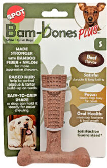 Spot Bam-Bones Easy Grip veilig kauwbot hond (rundsmaak) L x4