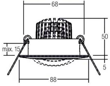 Spot BB13 dim2warm dimbare aansluitdoos, mat nikkel
