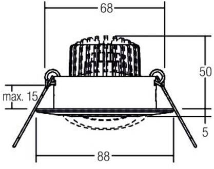 Spot BB13 dim2warm Dimbare aansluitdoos structuur wit