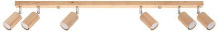 Spot Berg 6 lichts L 120 cm eiken Beige