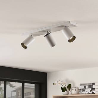 spot Brinja, wit, hoekig, Ø 6 cm, 3-lamps, GU10