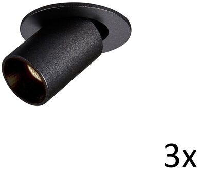 Spot BWS Henry Aluminium 174Lm 2,1W Zwart (3 spots)