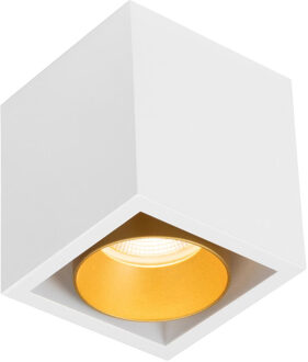 Spot BWS Regina Aluminium 745Lm 9,2W Wit Met Gouden Anti-Glare Ring