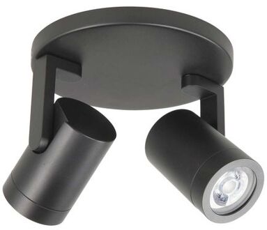 Spot Halo LED Zwart 2 Lichts