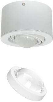 spot Jyla, wit, 3.000 K, Ø 13 cm, lens, aluminium mat wit