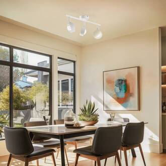 spot Jyla, wit, lens, 3.000 K, 3-lamps, GX53