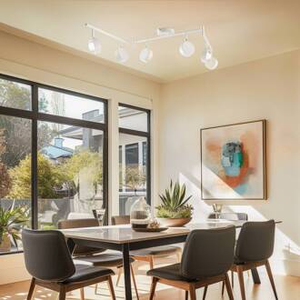 spot Jyla, wit, lens, 4.200 K, 6-lamps, GX53