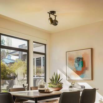 spot Jyla, zwart, 2.700 K, 2-lamps, GX53