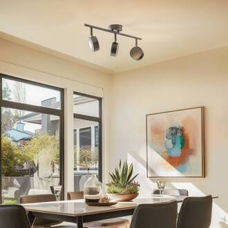 spot Jyla, zwart, 4.000 K, 3-lamps, GX53