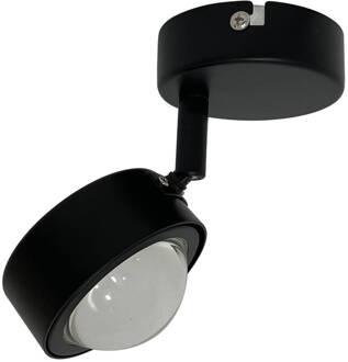 spot Jyla, zwart, lens, 3.000 K, Ø 8 cm, GX53