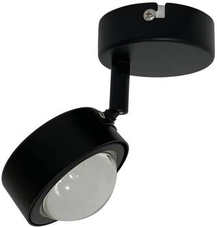 spot Jyla, zwart, lens, 4.200 K, Ø 8 cm, GX53