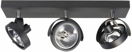 Spot Malta Mat Zwart Led 3Lichts