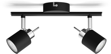 Spot Meranti Zwart 2xgu10