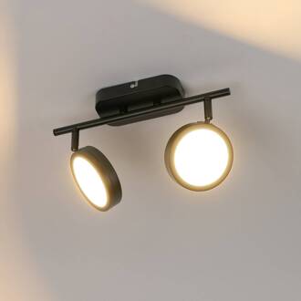 spot Neros, zwart, 2-lamps, 31,5 cm, CCT, ijzer