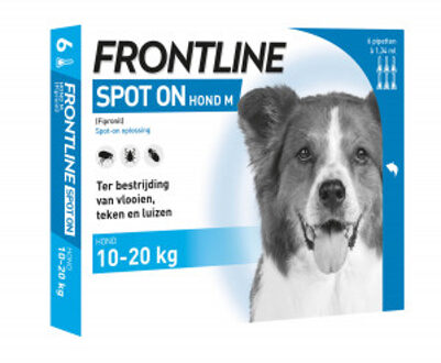 spot-on anti-vlooienmiddel voor de hond M (10 - 20 kg) 3 pipetten