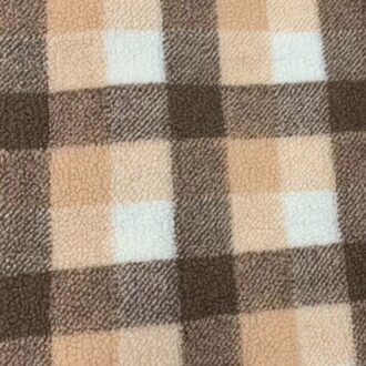 Spot Producten Plaid Lam Wol Pluche Herfst En Winter Mode Vrouwen Jas Stof wit