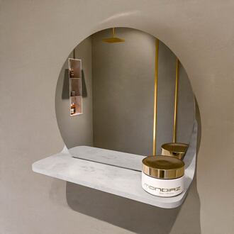 SPOT spiegel rond 30cm met Spiegelplanchet kleur Opalo.