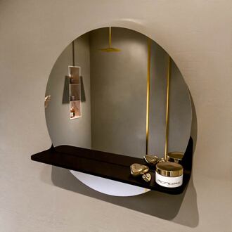 SPOT spiegel rond 50cm met Spiegelplanchet kleur Urban.