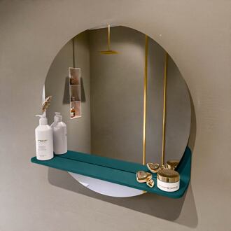 SPOT spiegel rond 60cm met Spiegelplanchet kleur Smag.
