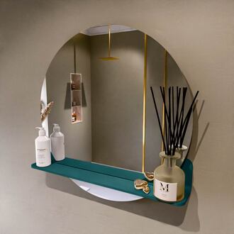 SPOT spiegel rond 70cm met Spiegelplanchet kleur Smag.