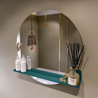 SPOT spiegel rond 80cm met Spiegelplanchet kleur Smag.