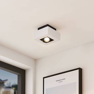 spot Vince, 14 x 14 cm, wit/zwart, GU10