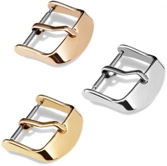 Spot wholesale pin buckle watch buckle stainless steel earth buckle 16mm 18mm 20mm 22mm leather strap buckle watch accessories