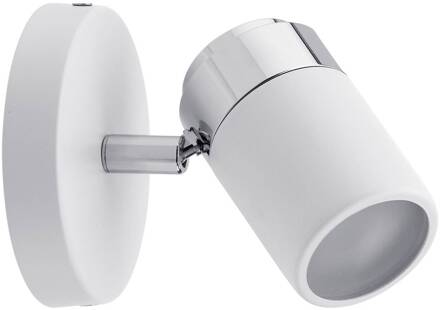 Spotlight Zyli badkamer spot IP44 max. 1x10 W GU10 wit/chroom 230 V metaal