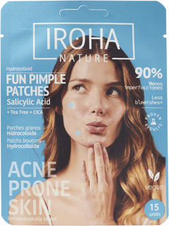 Spottreatment IROHA Nature Fun Salicylic Acid Pimple Patches 15 st