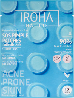 Spottreatment IROHA Nature SOS Salicylic Acid Pimple Patches 18 st