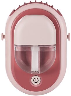 Spray Opknoping Hals Fan Mini Draagbare Outdoor Sport Atomisering Bevochtiging Silent Spray Fan roze